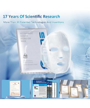 Biokeratin Deep-Layer Mask - Repair Damaged Skin & Promote Cell Growth | Collagen Face Mask for All Skin Types (5 Pcs - Buy Online on GoSupps.com