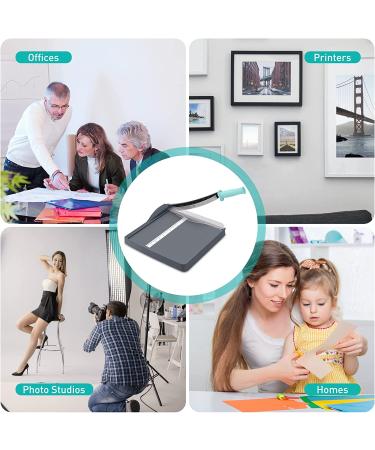 Paper Cutter  Paper Slicer with Safety Guard and Blade Lock  12" Cut Length Guillotine Paper Cutter with 16 Sheet Capacity  Paper Cutters and Trimmers for Cardstock Cardboard Vinyl Crafts & Photo - Buy Online on GoSupps.com