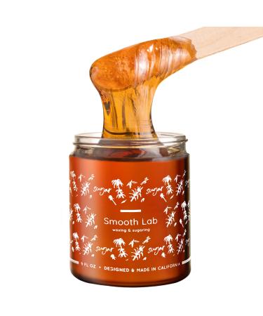 Sugar Wax Kit for Hair Removal Organic Sugar Waxing Kit for Women Natural Body Sugaring Hair Removal Kit Sugar Wax for Brazilian Facial Self Waxing at Home Sugaring Kit Painless for Sensitive Skin (Sugar Wax Jar, Sugar Wax…