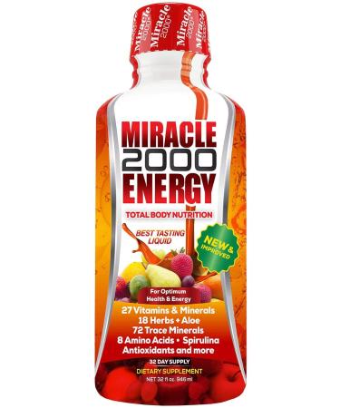 Century Systems - Miracle 2000 Complete Liquid Multivitamin and Mineral Supplement with Amino Acids and Antioxidants 32 Ounces