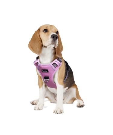 Funfox dog harness for medium -sized dogs no pull dishes adjustable dishes medium dog anti -train breast harness dog medium dog safety harness breathable dog harness pink m m pink pink