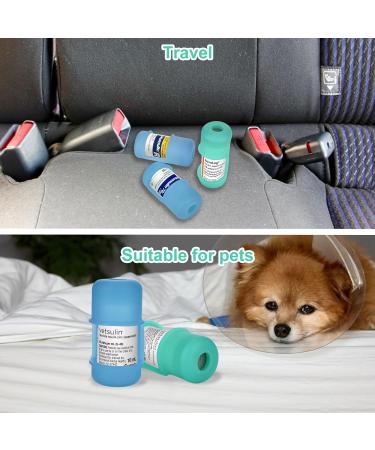 2-Pack Insulin Vial Protector Case for 10ML Short Vials - Anti-Break Sleeve for Novolog Humalog Humulin - Ideal for Diabetic Travel - Blue & Green - Buy Online on GoSupps.com