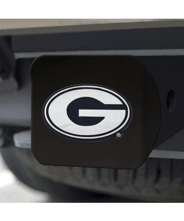 Georgia Bulldogs Black Metal Hitch Cover with Chrome 3D Emblem - FANMATS 21030 - Buy Online on GoSupps.com
