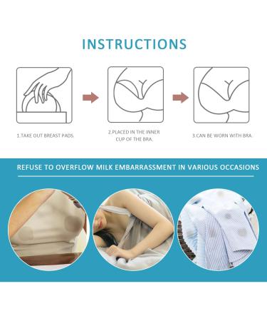 10 Organic Bamboo Breastfeeding Inserts (12cm) - Soft Washable & Skin-Friendly | Includes Clothesack - Ideal for Moms - Buy Online on GoSupps.com