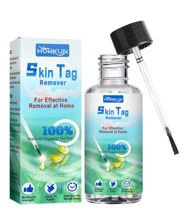 Howkun Skin-Tag-Removal-Kit Extra-Strength-Skin-Tag-Remover Safe-Gentle-Wart-Remover Tag-Dry-Fall-Away Easy-Use-at-Home Blue