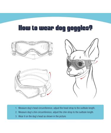 PETLESO Dog Goggles - UV Protection Sunglasses for Small/Medium Dogs | Anti-UV Eye Protection - Buy Online on GoSupps.com