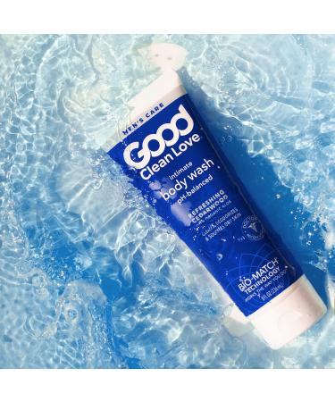 Good Clean Love Men's Care Cedarwood Intimate Body Wash - 8 oz | pH-Balanced, Organic Aloe, Odor Blocking, Moisturizing | Gentle & Refreshing Full-Body Cleanse - Buy Online on GoSupps.com