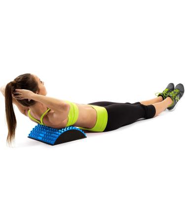 ProsourceFit Arched Back Stretching Spike Orthopedic Traction Device & Lumbar Massage Support - Blue - Buy Online on GoSupps.com