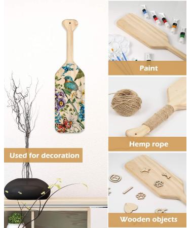 Pllieay 15 Inch Unfinished Wooden Paddle - Solid Pine DIY Craft Wood for Nautical Projects and Home Decoration - Buy Online on GoSupps.com