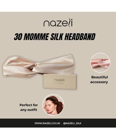 NAZELI Silk Headband Women Headband in Pink Hairband Turban Soft 100% Pure Mulberry Silk 30 Momme Headbands for Women's Hair Everyday - Buy Online on GoSupps.com