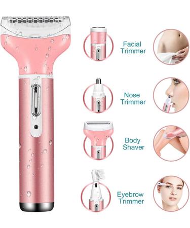 Aiby Body Razor - 4-in-1 Electric Women's Hair Trimmer for Face Armpits Arms Nose | International Shipping Available - Buy Online on GoSupps.com