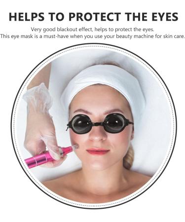 Operitacx Cache- il Multifonctionnel Noir en Pu Confortable pour Protection Solaire des Yeux Lunettes de S curit Adapt es Lumi re Puls e Ipl et Led Masque Oculaire Ergonomique pour Soins - Buy Online on GoSupps.com