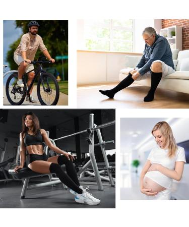 MDCG Compression Stockings with Zipper - 2 Pairs for Men & Women | Reduce Swelling & Edema - Buy Online on GoSupps.com