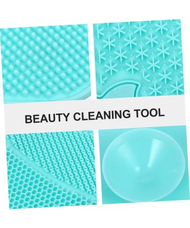 1pc Silicone Scrub Pad Silicone Brush Cleaner Cleaning Scrubber Makeup Cleaning Mat Silicon Makeup Brush Mat Cosmetic Brush Cleaning Mat Hair Brush Cleaning Tool Scrubber - Buy Online on GoSupps.com