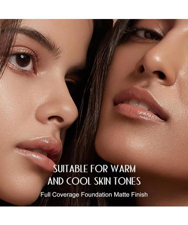 LXZJJM Liquid Foundation Full Coverage Matte Finish 6 Colors Matte Foundation Sweat & Water Resistant Matte Finish (05 - Dark with cool undertones 1 FL.OZ /30ml) 30 ml (Pack of 1) 05 - Dark With Cool Undertones - Buy Online on GoSupps.com