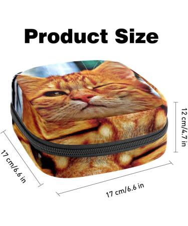 Cute Sanitary Napkin Storage Bag - Portable Zippered Pouch for Women & Teen Girls | Eco-Friendly Menstrual Pad Organizer - Buy Online on GoSupps.com