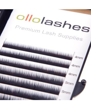 B Curl 0.05mm Mix Bottom Lash Extensions - 4mm, 5mm, 6mm, 7mm Black Color - Buy Online on GoSupps.com