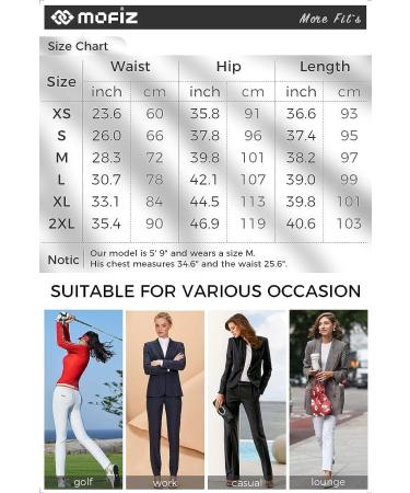 Women's Slim Fit Stretch Golf Pants with Pockets - Bright White - Size Large - Buy Online on GoSupps.com