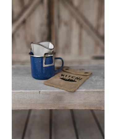 Kitchi Outfitters Stainless Pour Over Coffee Dripper with Storage Pouch - 6*4inch - Buy Online on GoSupps.com