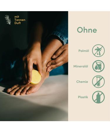  4 people who care 4peoplewhocare Firm Foot Cream - Eco-Friendly Natural Cosmetic Vegan Handkerchief with Shea Butter Fresh Fir Fragrance (30g) - Buy Online on GoSupps.com