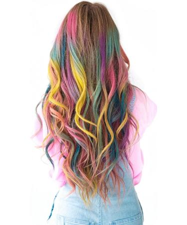 Trimming Shop Temporary Hair Chalk 12pcs Set - Non-Toxic Pastel Hair Dye for Halloween Makeup & Birthday Salon - Washable Hair Color Pack - 12 Count - Buy Online on GoSupps.com
