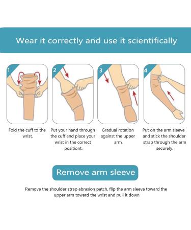 Arm Compression Sleeve with Shoulder Belt | Graduated Compression Brace for Pain Relief & Recovery - Medium - Buy Online on GoSupps.com