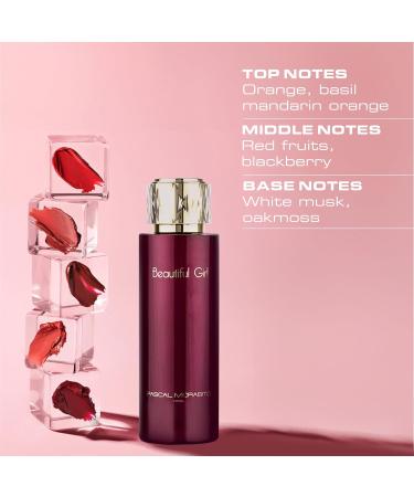 Beautiful Girl For Women - Intense And Vivid Eau De Parfum Spray - Fruity And Feminine Notes Of Sweet Berries And Citrus - Beautifully Ornate Bottle Design - 3.3 Oz - Buy Online on GoSupps.com