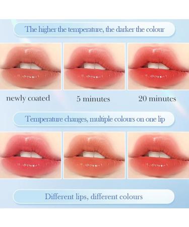 Red Warm Lipstick 38g with 50 Lip Brushes Temperature Lip Balm Full and Groomed Lips Waterproof Moisture Proof Dried Lipstick - Buy Online on GoSupps.com