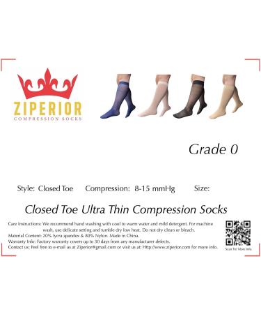 Buy 8-15 mmHg Sheer Compression Calf Shin Leg Socks - Ultra Thin Closed Toe - Nude - 3X-Large | International Shipping Available - Buy Online on GoSupps.com