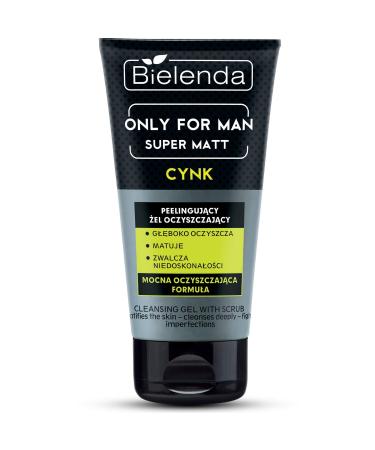 Bielenda Only for Men Super Mat Cleansing Gel with Scrub 5.3 Oz