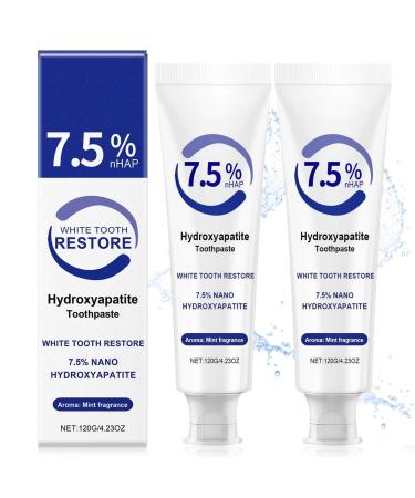 Muiefe Hydroxyapatite Toothpaste for hydroxyapatite without fluoride fluoridefree tooth enamel repair relief of tooth sensitivity and prevents caries mint flavor 120 g