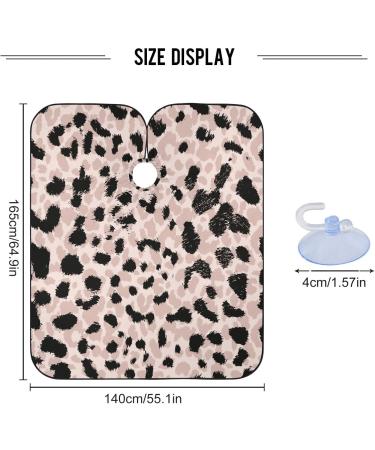 Buy Waterproof Barber Cape - Retro Leopard Spot Art | Unisex Cheetah Hair Cutting Bib for Men - International Shipping - Buy Online on GoSupps.com
