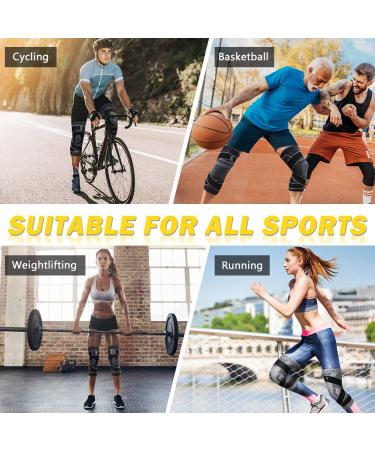 Beister Knee Compression Sleeves with Adjustable Straps - Men & Women XL - Support Brace for Meniscus Tear, Arthritis, Joint Pain - Running, Basketball - Grey - Buy Online on GoSupps.com