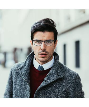 Buy Comfortable Blue Light Blocking Reading Glasses for Men - 3 Pairs with Spring Hinge - UV Protection & Eye Strain Relief - 1.25x Mix Color - Buy Online on GoSupps.com