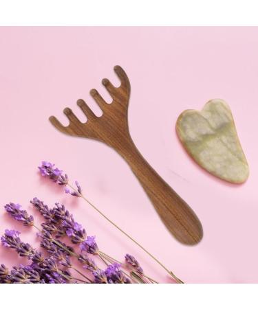 Beavorty Wooden Scalp Massage Comb - Gua Sha Handheld Head Massager for Relaxation & Acupuncture Treatment - Buy Online on GoSupps.com