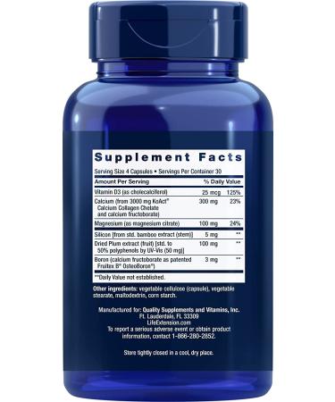 Life Extension Bone Strength Collagen Formula - 120 Capsules for Healthy Bones - Buy Online on GoSupps.com