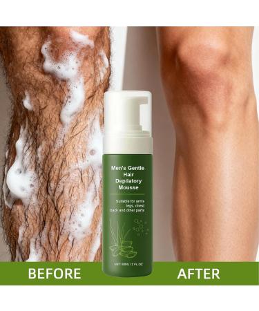  G n rique Body Hair Removal Cream For Men | 60ml Natural Hair Removal Cream For Men - For Face Armpits Arms Legs Thighs Intim Parts - Buy Online on GoSupps.com