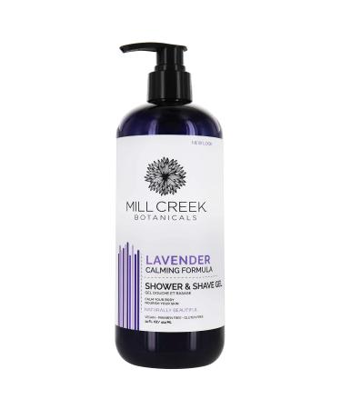 Mill Creek Botanicals Shower & Shave Gel Lavender 14 fl oz (414 ml)