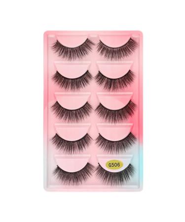 UAMOU 50/100/200 pairs Eyelashes faux mink lashes natural 3d mink eyelashes volume false lashes in bulk cilios Cheerfully (Color : G506 Size : 20 Boxes)