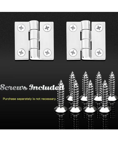 AMYSPORTS Heavy Duty Boat Hinge Strap Mirror Polished Marine Hardware - Stainless Steel Hinges for Hatch/Door, Corrosion Resistant SUS316, 1.97 x 1.97, 2 pcs - Buy Online on GoSupps.com
