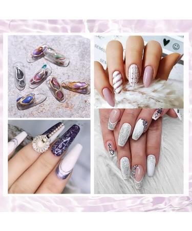 U-Shinein 2x8ml Metallic Silver Painted Gel Nail Polish Kit | 3D Metal Painting Gel for Mirror Finish | DIY Nail Art Manicure Set with Nail Brush - Color 06 - Buy Online on GoSupps.com