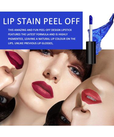Long-Lasting Lip Stain Peel Off Set | 5 Colors Tattoo Lipstick | Waterproof Wonder Peel Off Lip Gloss for Women and Girls - Buy Online on GoSupps.com