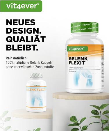 Joint Flexit 180 Capsules - Premium High-Dose Glucosamine MSM Frankincense Chondroitin & More for Joint Health | International Shipping Available - Buy Online on GoSupps.com