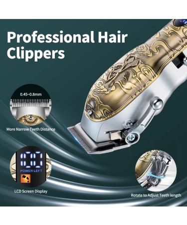 Professional Hair Clipper for Men | Electric T-Blade Trimmer & Beard Grooming Kit - Cordless Rechargeable Hair Cutting Tool - Buy Online on GoSupps.com