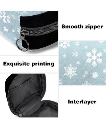 GIAPB Period Bag Sanitary Napkin Storage & Makeup Pouch | Snowflakes Design - Color5477 - Buy Online on GoSupps.com