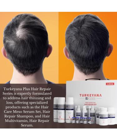 Turkeyana Plus 3-Month Hair Growth Set | Vegan Shampoo Serum & Multivitamins for All Hair Types - Biotin Keratin Hyaluronic Acid - Buy Online on GoSupps.com