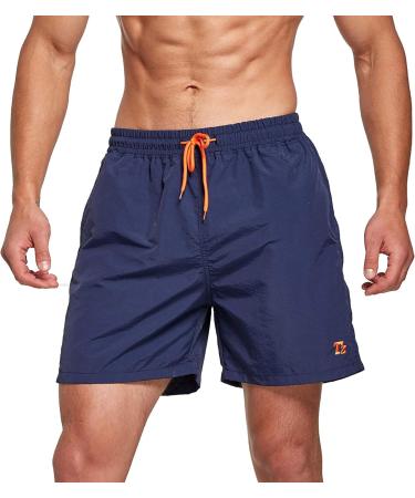 Tansozer Men's Swim Shorts with Mesh - XL Dark Blue - Perfect for Beach & Pool - International Shipping Available - Buy Online on GoSupps.com