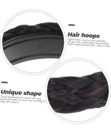 CRILSTYLEO Braided Headband Hair Decor Supply Outdoor Headband Women Headband Synthetic Hair Headband Braided Wig Headband Braid Hair Hoops Plaited Wig Headband Hair Supply Novel Headband - Buy Online on GoSupps.com