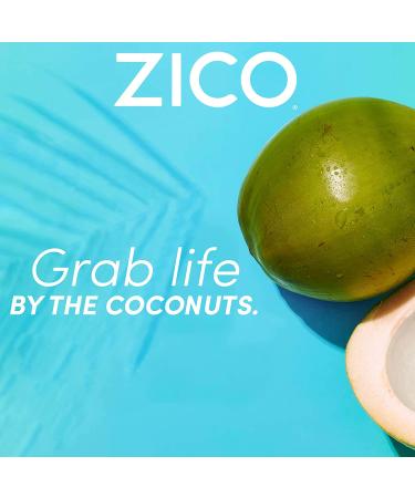 Zico 100% Coconut Water Drink - 12 Pack, 500ml - Natural Flavored, No Sugar Added, Gluten-Free - Supports Hydration with Electrolytes - Buy Online on GoSupps.com