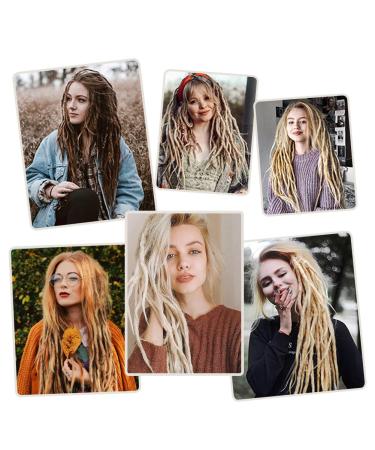 Dairess 24 Inch Double Ended Synthetic Dreadlock Extensions - 5 Strands/Pack 0.6cm Thin Braids in Hip-Hop Reggae Style (DE5strands/pack 613) - Buy Online on GoSupps.com